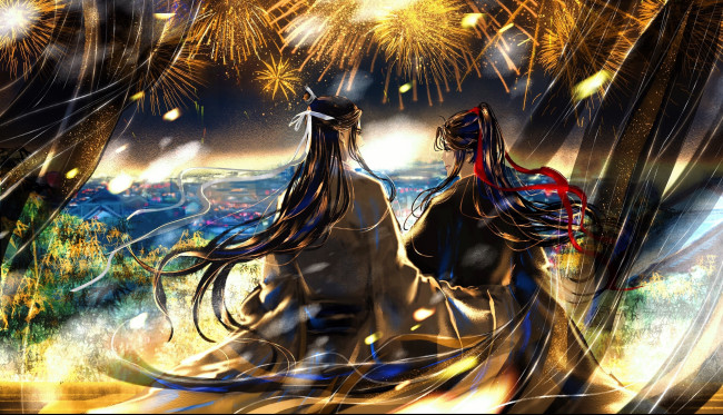 Обои картинки фото 21494, 29483, 23376,  &, 37233, аниме, mo dao zu shi, the, untamed, неукротимый, повелитель, чэньцин, мосян, тунсю, mo, dao, zu, shi, магистр, дьявольского, культа