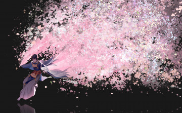 Картинка аниме touken+ranbu танец мечей