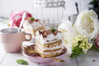 Картинка еда пирожные +кексы +печенье кофе пирожное мята