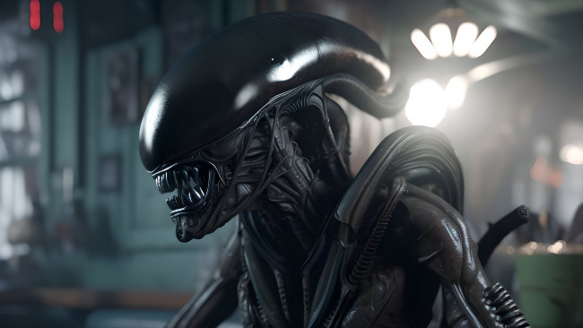 Обои картинки фото фэнтези, чужой , alien, нейросети, графика, нейроарт, ai, art, нейронные, сети, рисунки, нейро, искусство, чужой, ксеноморф