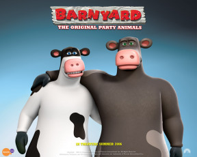 обоя barnyard, мультфильмы, the, original, party