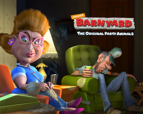 Обои картинки фото barnyard, мультфильмы, the, original, party