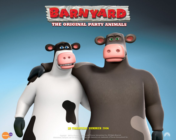 Обои картинки фото barnyard, мультфильмы, the, original, party