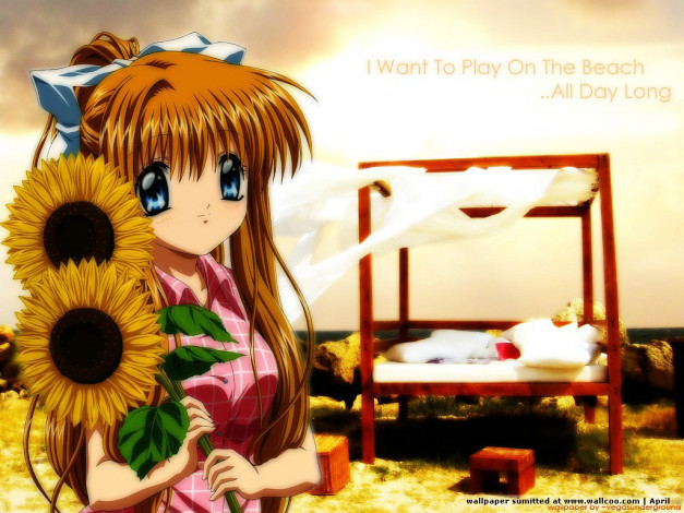 Обои картинки фото аниме, air