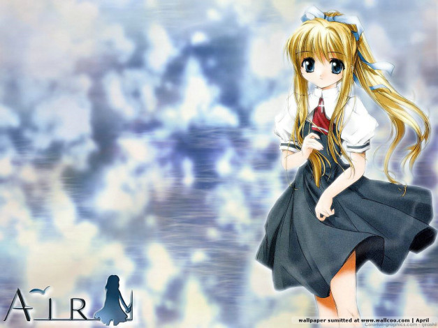 Обои картинки фото аниме, air