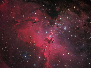 Картинка туманность орла космос галактики туманности