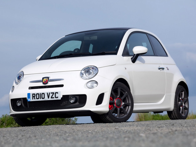 Обои картинки фото abarth, 500c, 2010, автомобили, fiat
