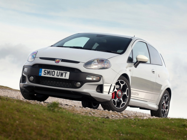 Обои картинки фото abarth, punto, evo, 2010, автомобили, fiat