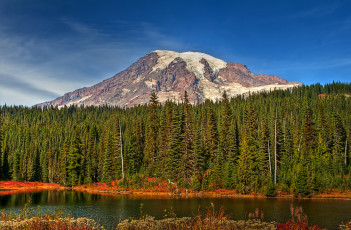 Картинка природа пейзажи горы озеро лес