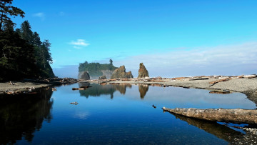 Картинка природа реки озера лес скалы горы озеро