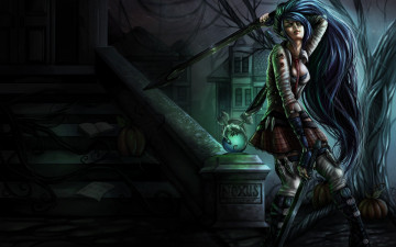 Картинка league of legends видео игры noxus academy katarina