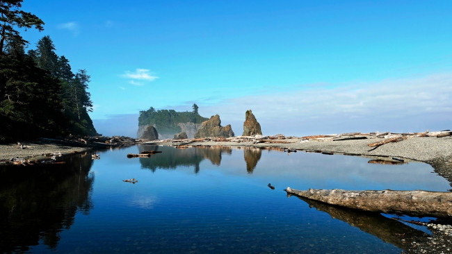 Обои картинки фото природа, реки, озера, лес, скалы, горы, озеро