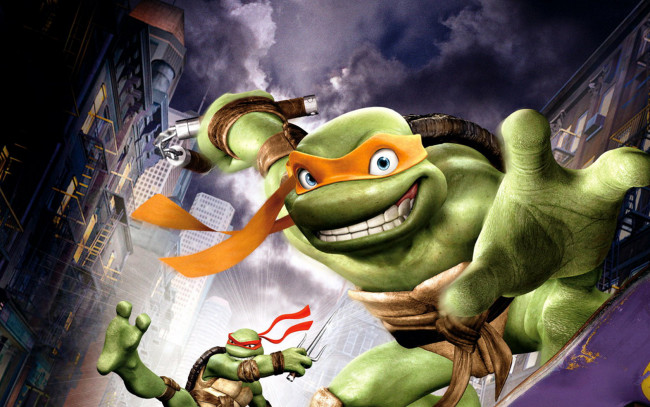 Обои картинки фото Черепашки, ниндзя, мультфильмы, tmnt, teenage, mutant, ninja, turtles, мутанты