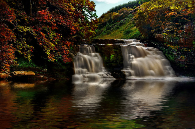 Обои картинки фото природа, водопады, водопад