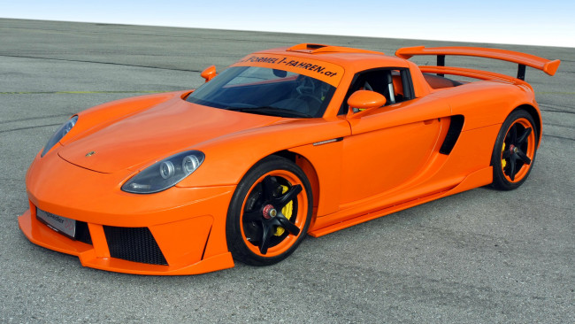 Обои картинки фото porsche, carrera, gt, автомобили, германия, спортивные, элитные, dr, ing, h, c, f, ag