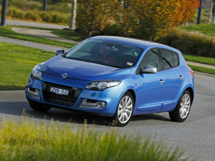 Картинка автомобили renault синий line gt megane au-spec