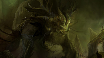 Картинка фэнтези существа рог