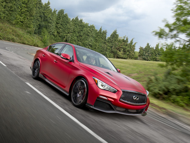Обои картинки фото автомобили, infiniti, q50, красный, concep, eau, rouge
