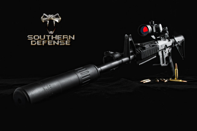 Обои картинки фото оружие, винтовки с прицеломприцелы, патроны, глушитель, прицел