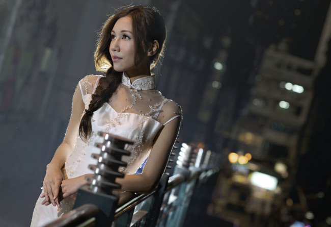 Обои картинки фото девушки, carmen chan, взгляд, лицо, прическа