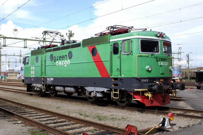 Обои картинки фото техника, электровозы, железная, дорога, рельсы, локомотив