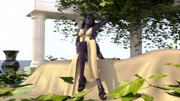 Картинка 3д+графика эльфы+ elves фон взгляд эльфийка