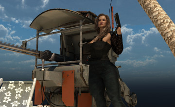 Картинка 3д+графика фантазия+ fantasy фон девушка взгляд