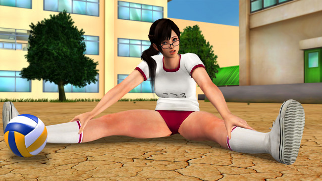 Обои картинки фото 3д графика, аниме , anime, взгляд, девушка, фон