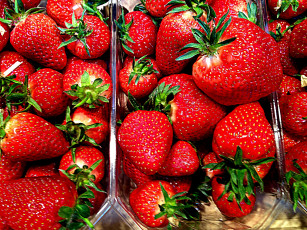 Картинка еда клубника +земляника плоды