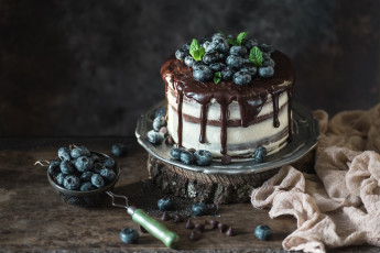 Картинка еда торты торт шоколад голубика