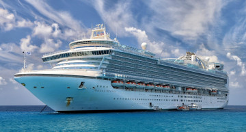 Картинка emerald+princess корабли лайнеры круиз лайнер