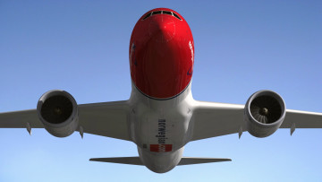 Картинка авиация 3д рисованые v-graphic полет самолет