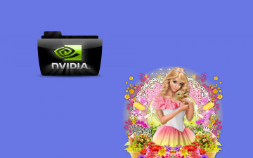 обоя компьютеры, nvidia, логотип, фон