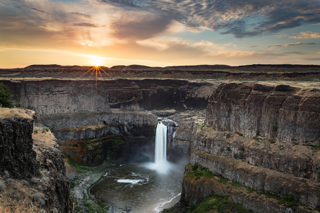 Обои картинки фото природа, водопады, простор