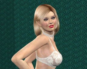 Картинка 3д+графика люди+ people фон взгляд девушка