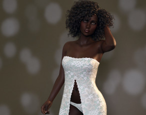 Картинка 3д+графика люди+ people фон взгляд девушка