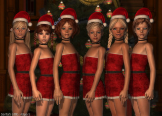 Картинка 3д+графика люди+ people девушки взгляд фон