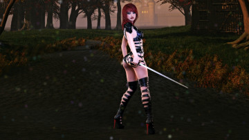 Картинка 3д+графика амазонки+ amazon фон взгляд девушка