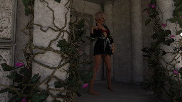 Картинка 3д+графика эльфы+ elves фон эльфийка взгляд