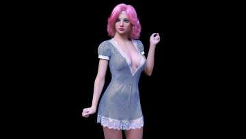 Картинка 3д+графика люди+ people фон взгляд девушка