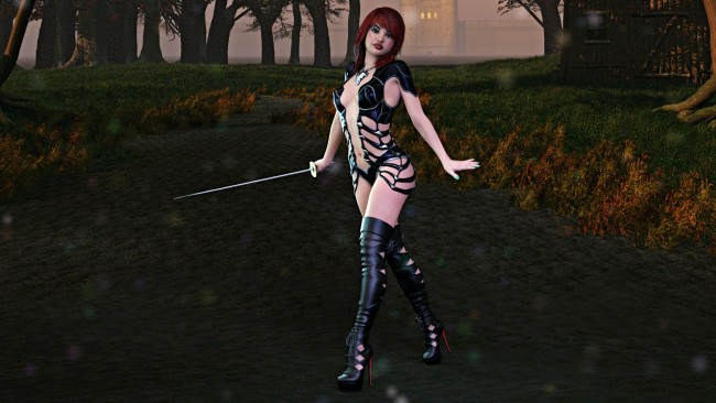 Обои картинки фото 3д графика, амазонки , amazon, фон, взгляд, девушка