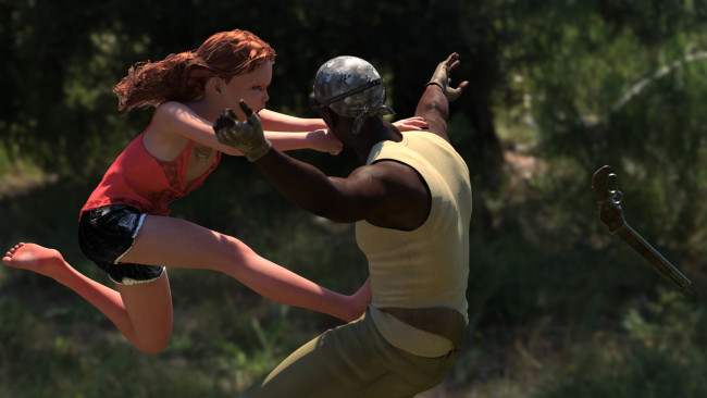 Обои картинки фото 3д графика, фантазия , fantasy, взгляд, фон, девушка