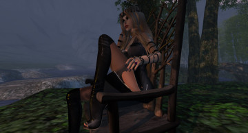 Картинка 3д+графика люди+ people девушки взгляд фон