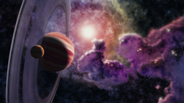 Картинка космос арт звезды вселенная галактика планеты