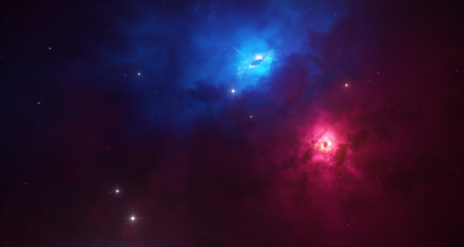 Обои картинки фото космос, квазары, звезды, галактика, вселенная, планеты