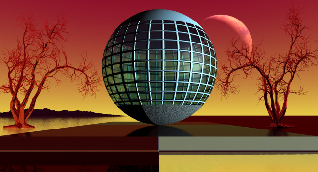 Обои картинки фото 3д графика, шары , balls, шар, фон