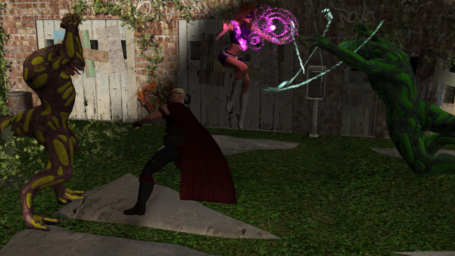 Обои картинки фото 3д графика, фантазия , fantasy, девушки, взгляд, фон