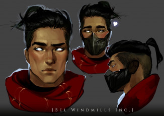 Картинка видео+игры league+of+legends парень лицо шарф маска ракурсы