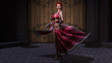 Картинка 3д+графика фантазия+ fantasy девушка фон платье когти