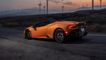 Картинка автомобили lamborghini huracan evo rwd spyder 2021 ламборджини оранжевый